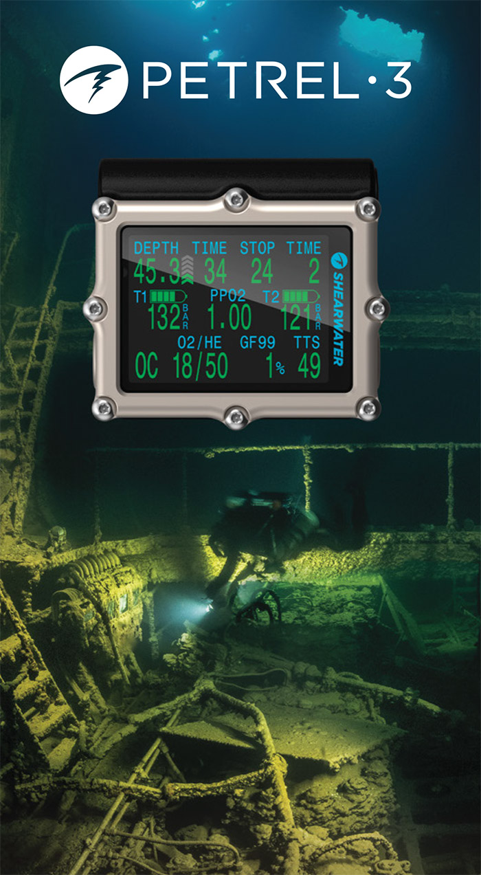 PETREL 3 Dive Computer for sale in South Africa Gives divers our most connected experience